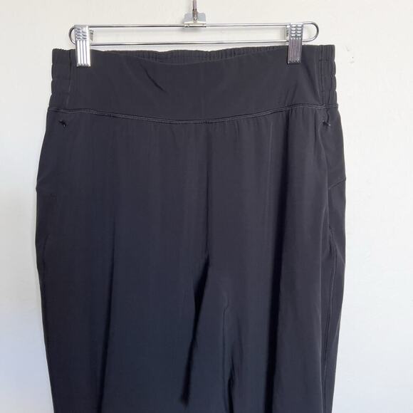 Lululemon Pants Sz 8 Medium Sun Setter High Rise Jogger Full Length Black - Picture 4 of 7